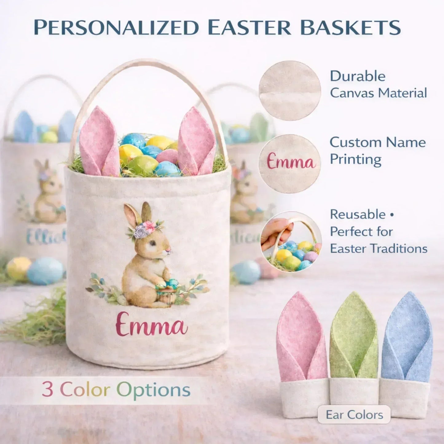 Personalized Easter Basket - Season & Soul